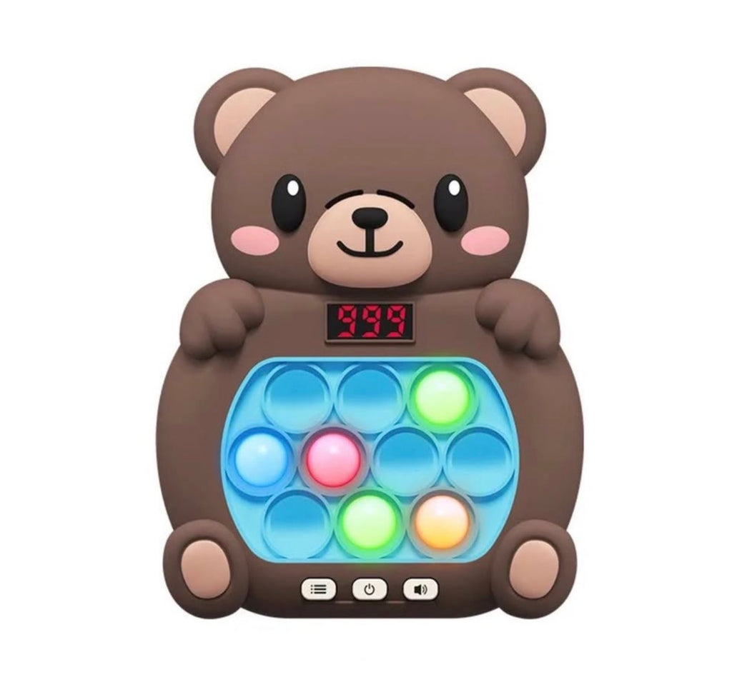 Juego de luces de reflejos y concentración – Osito - Desafío de velocidad antiestrés para niños y adultos
