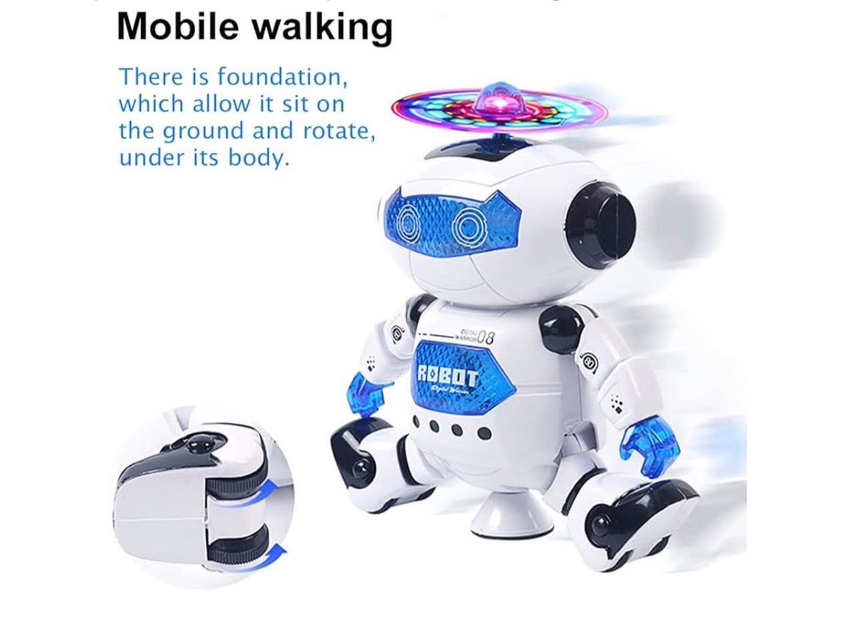 Light-Up Dancing Robot with LED Propeller