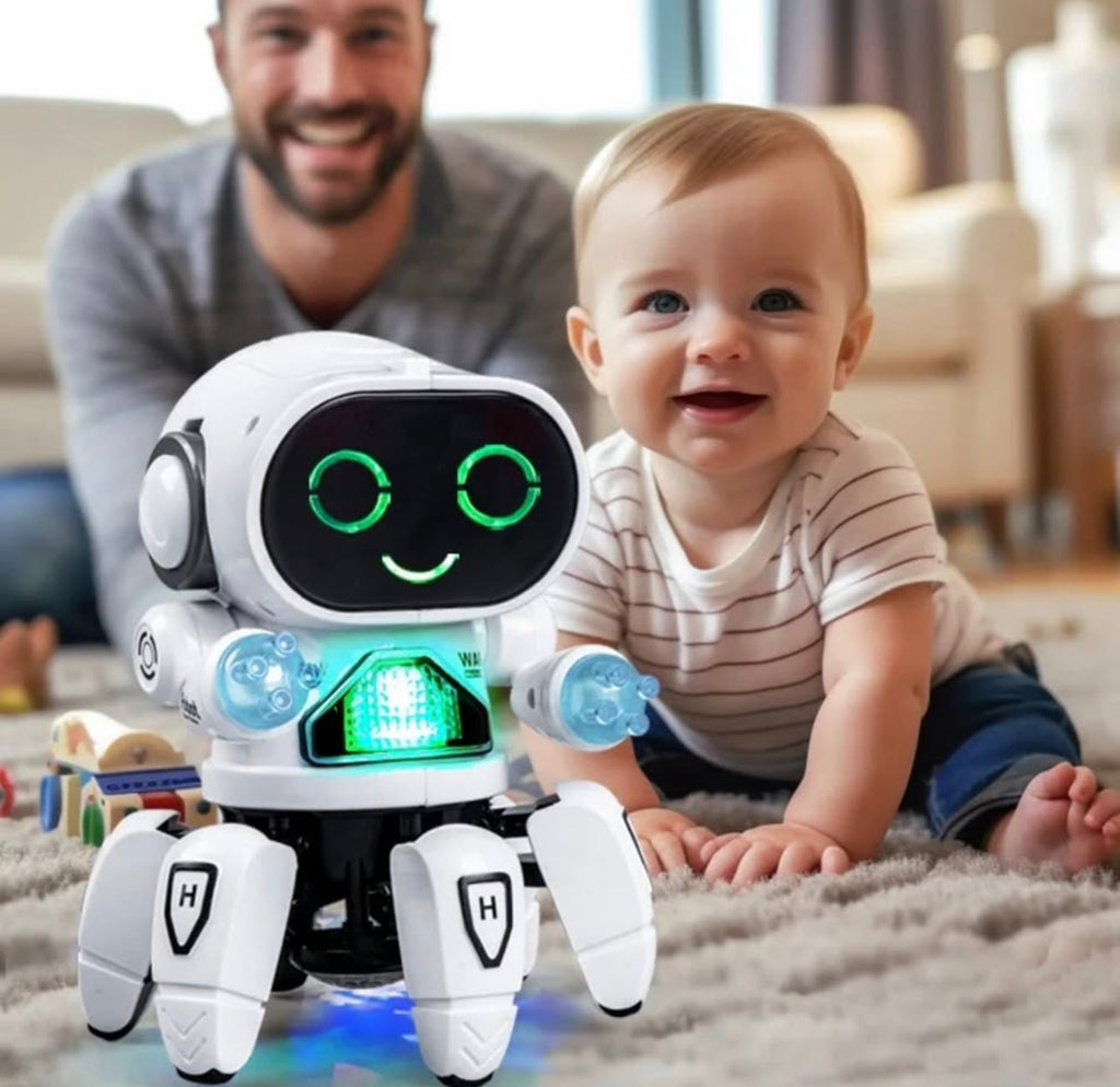 Robot  Danseur Interactif pour Enfant- Jouet Intelligent Lumineux & Musical