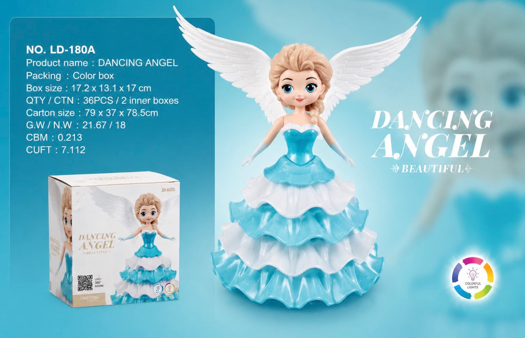 Poupée Princesse Danseuse Lumineuse Musicale - Jouet Magique pour Enfant