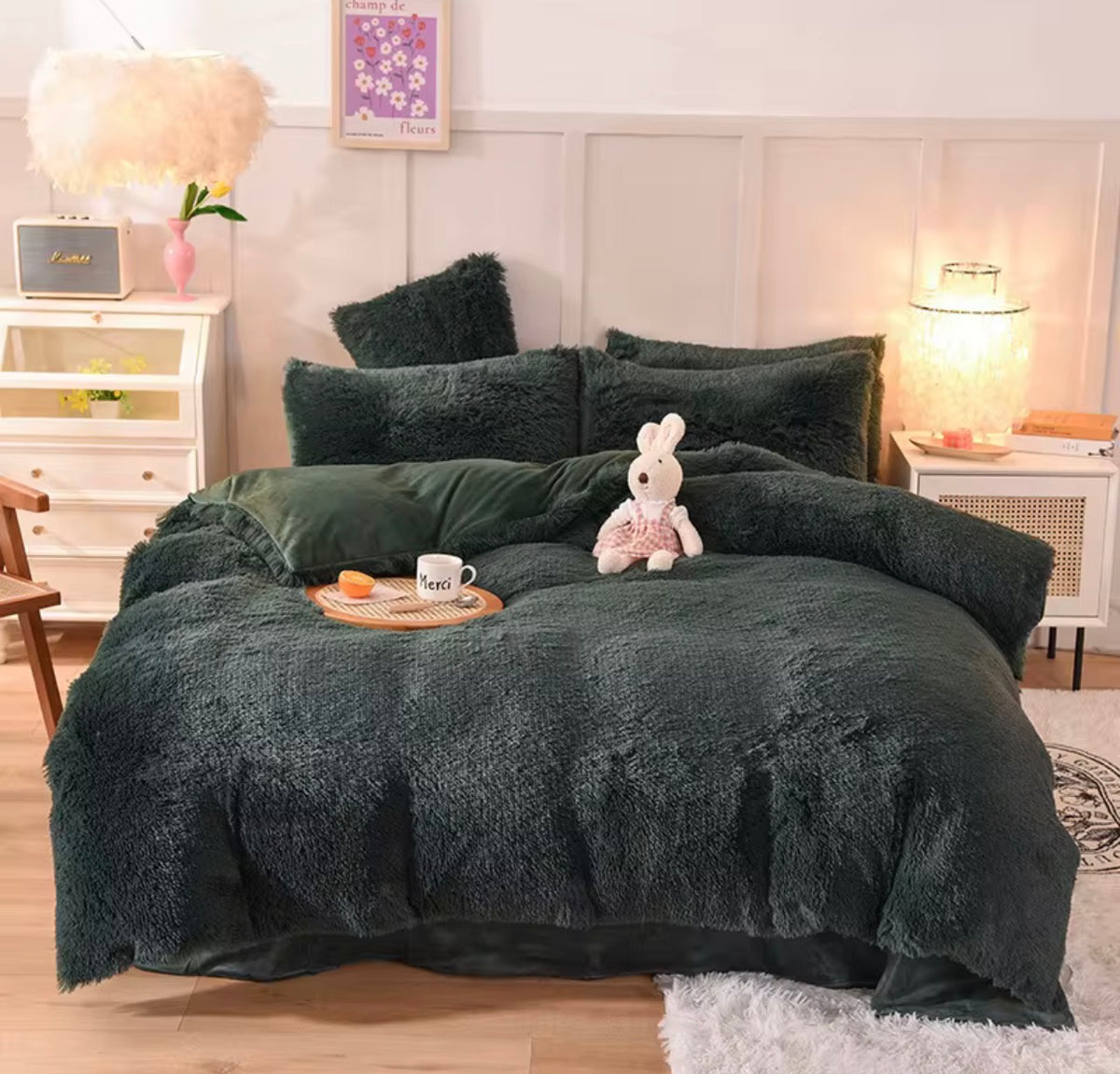 Ensemble de Literie Luxe 4 Pièces Pour Lit Queen