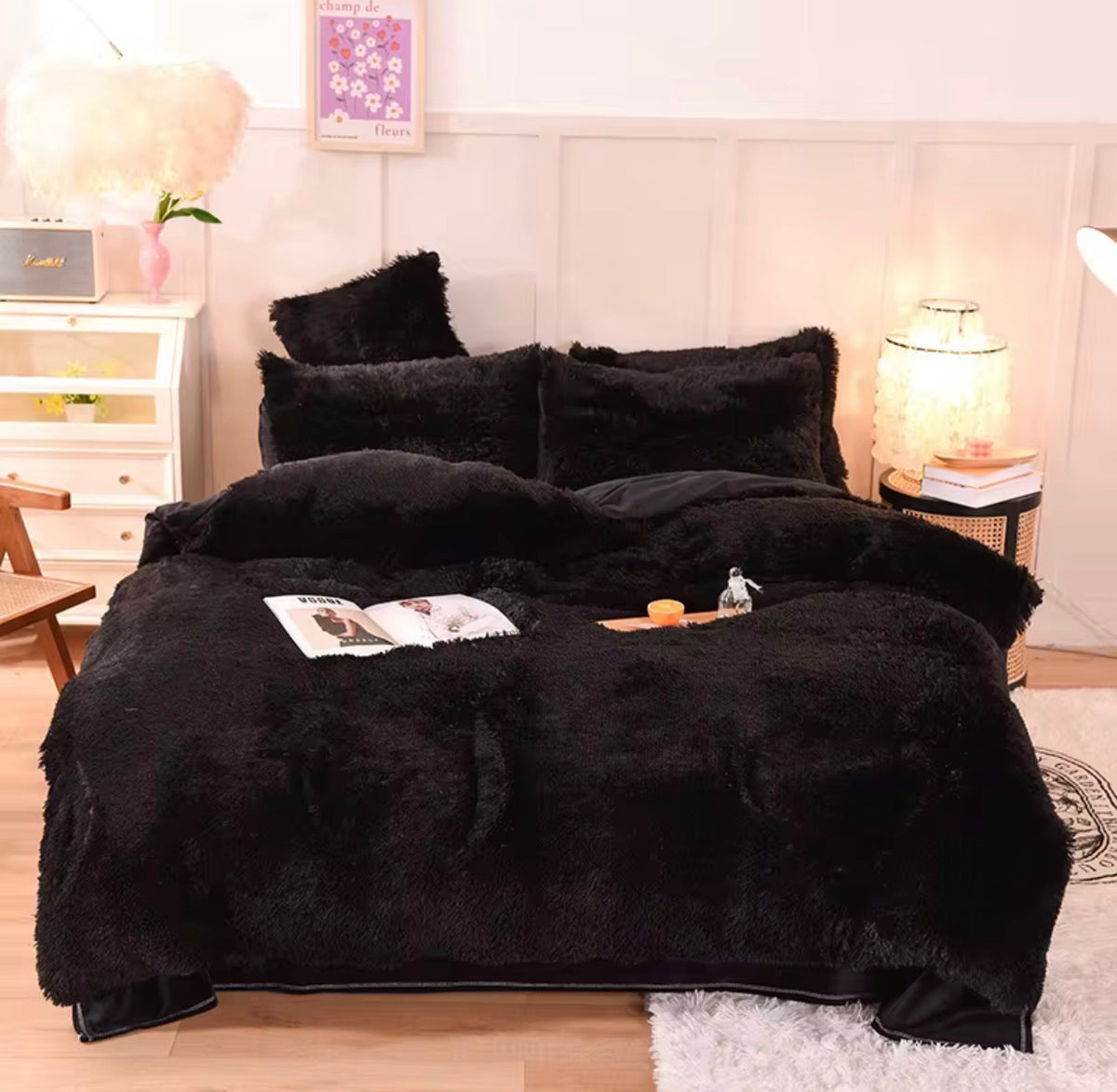 Ensemble de Literie Luxe 4 Pièces Pour Lit Queen