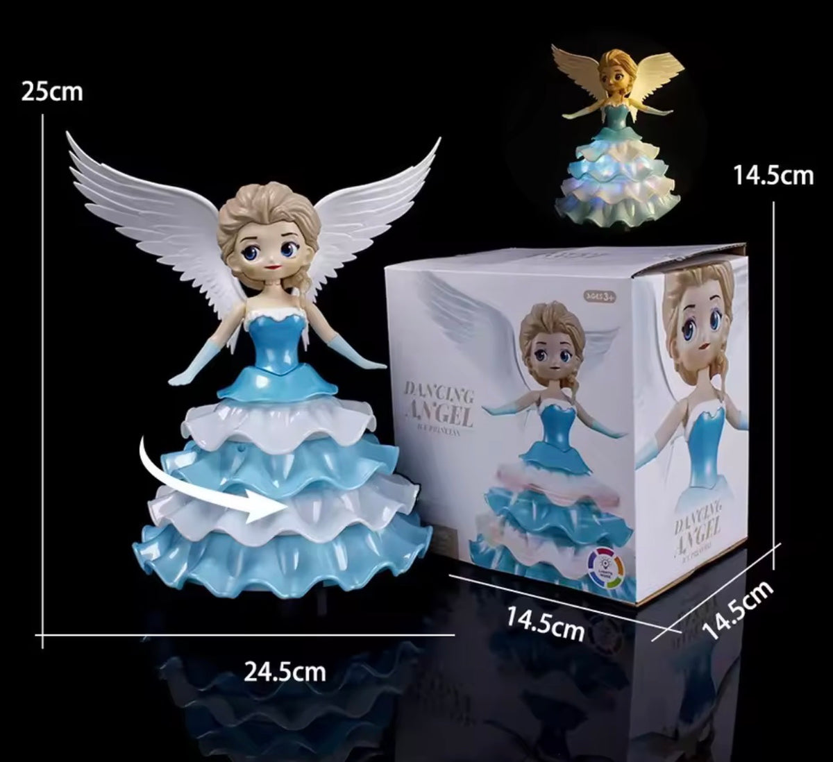Poupée Princesse Danseuse Lumineuse Musicale - Jouet Magique pour Enfant