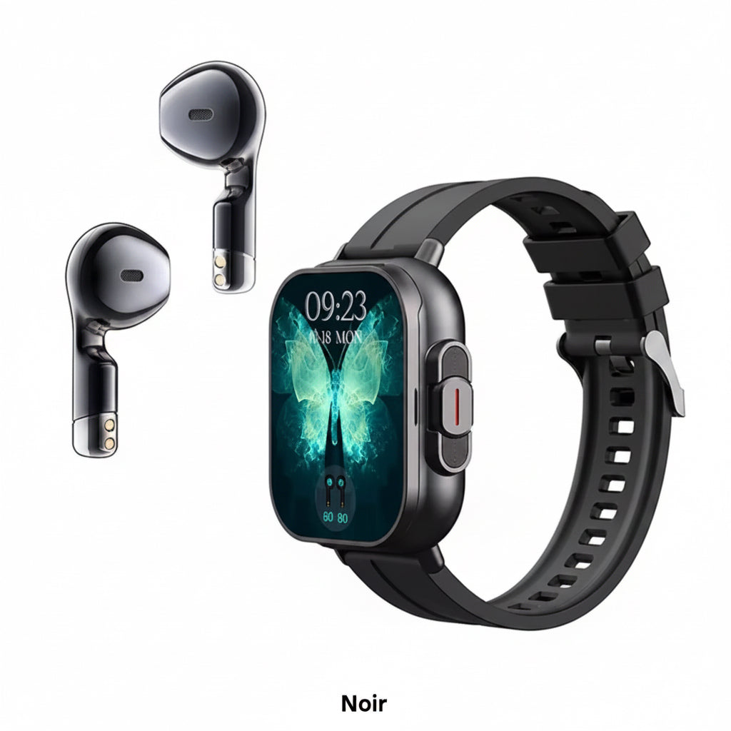 Smartwatch with Integrated Bluetooth Earbuds – 2-in-1 Technology Reimagined