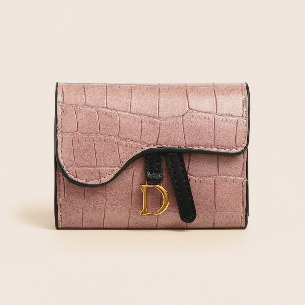 Billetera Compacta Cocodrilo Chic – El Accesorio de Moda Indispensable y Duradero