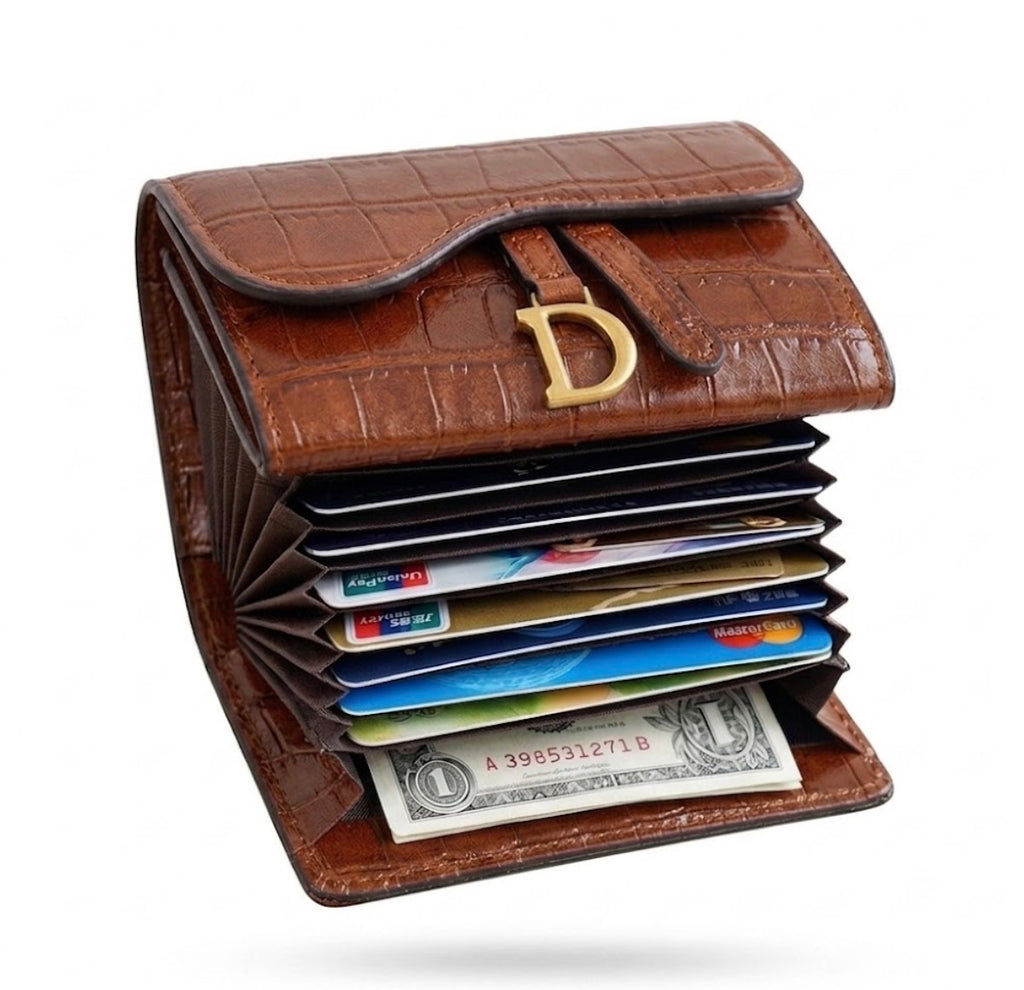 Billetera Compacta Cocodrilo Chic – El Accesorio de Moda Indispensable y Duradero
