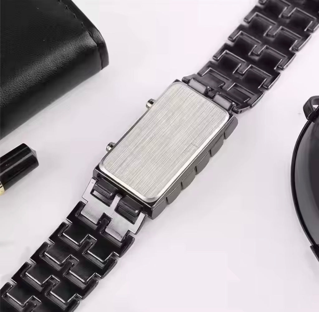 Montres de Couple Numériques 2025 en Acier Inoxydable