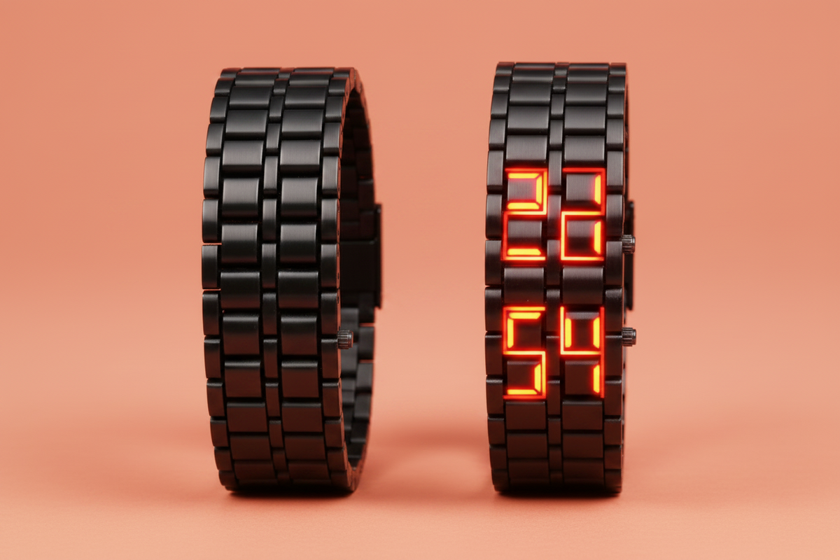 Montres de Couple Numériques 2025 en Acier Inoxydable