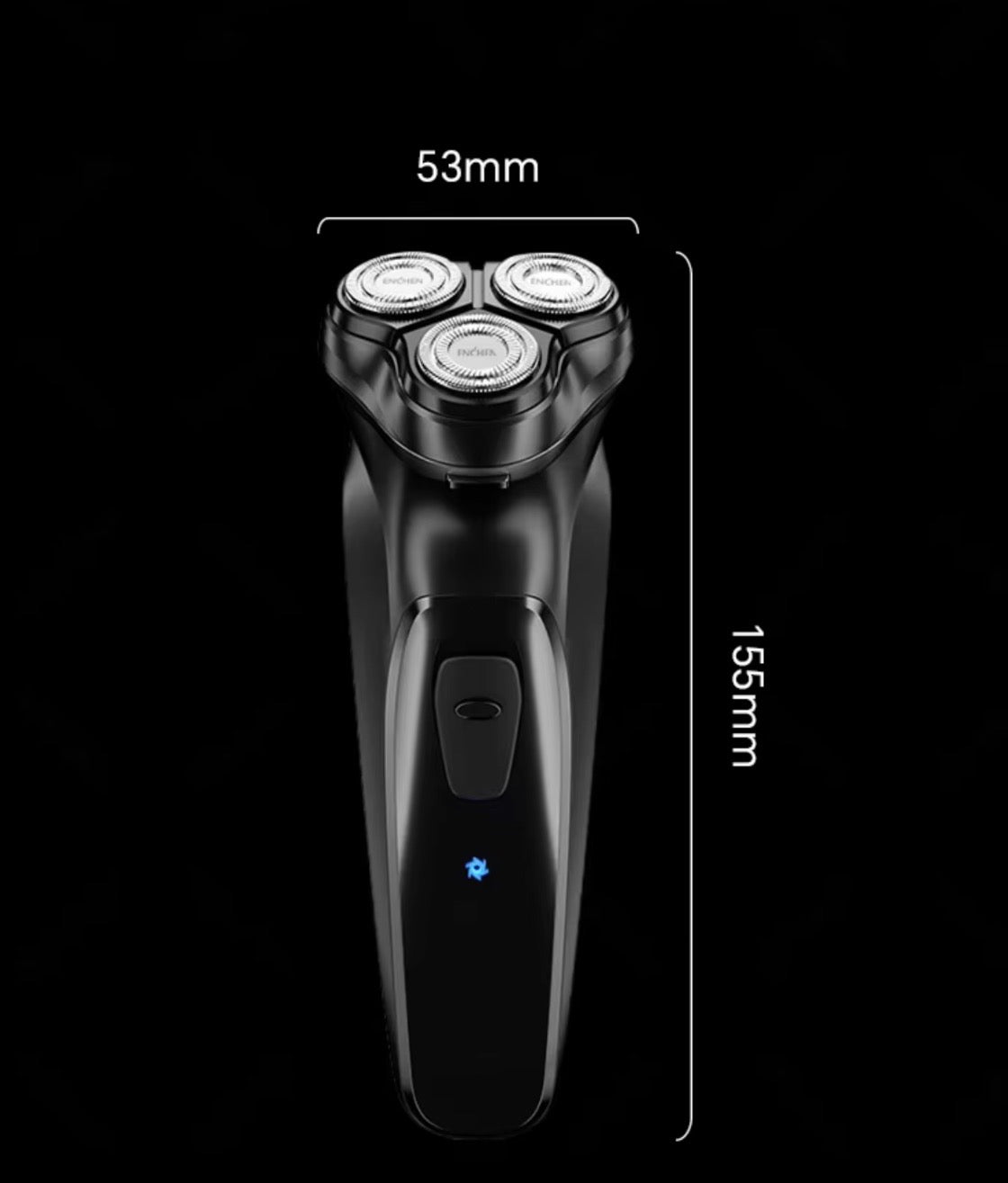 Afeitadora Eléctrica Hombre Alta Precisión – 3 Cabezales Flotantes 3D, Recortadora Retráctil Integrada y Carga Rápida USB Tipo-C