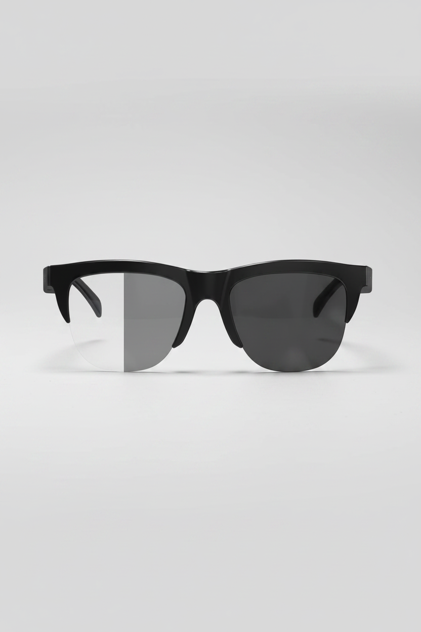 Lunettes Connectées Intelligentes F02 – Audio Hi-Fi à Conduction Aérienne, Verres Photochromiques Anti-UV & Bluetooth 5.4