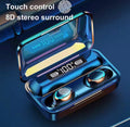 Auriculares Inalámbricos F9-5C TWS – Bluetooth 5.0, Reducción de Ruido 9D, Estuche de Carga de 1200 mAh y Resistencia al Agua IPX7
