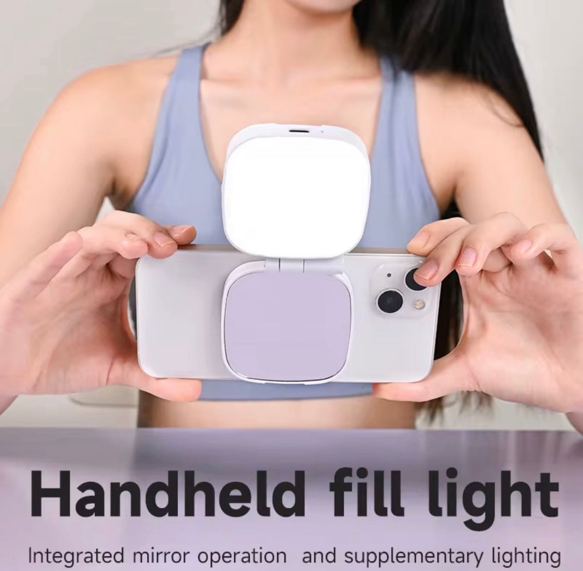 Luz LED Recargable Magnética para Selfies – Iluminación Profesional para Smartphone