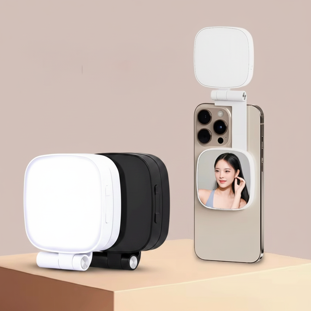 Luz LED Recargable Magnética para Selfies – Iluminación Profesional para Smartphone