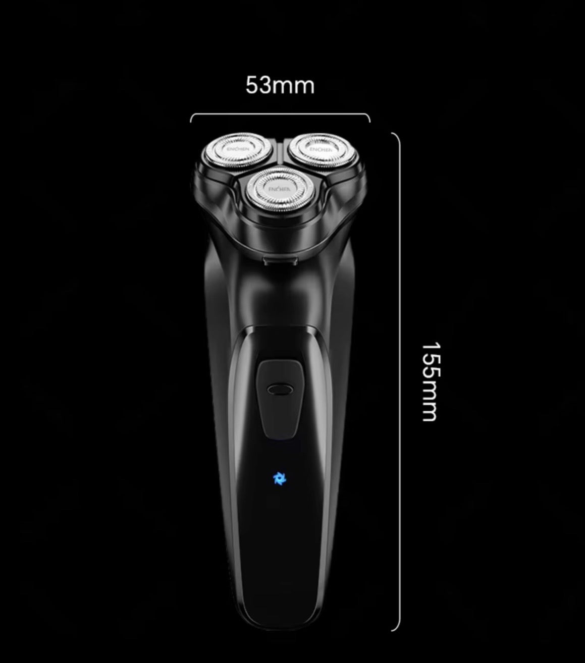 Afeitadora Eléctrica Hombre Alta Precisión – 3 Cabezales Flotantes 3D, Recortadora Retráctil Integrada y Carga Rápida USB Tipo-C