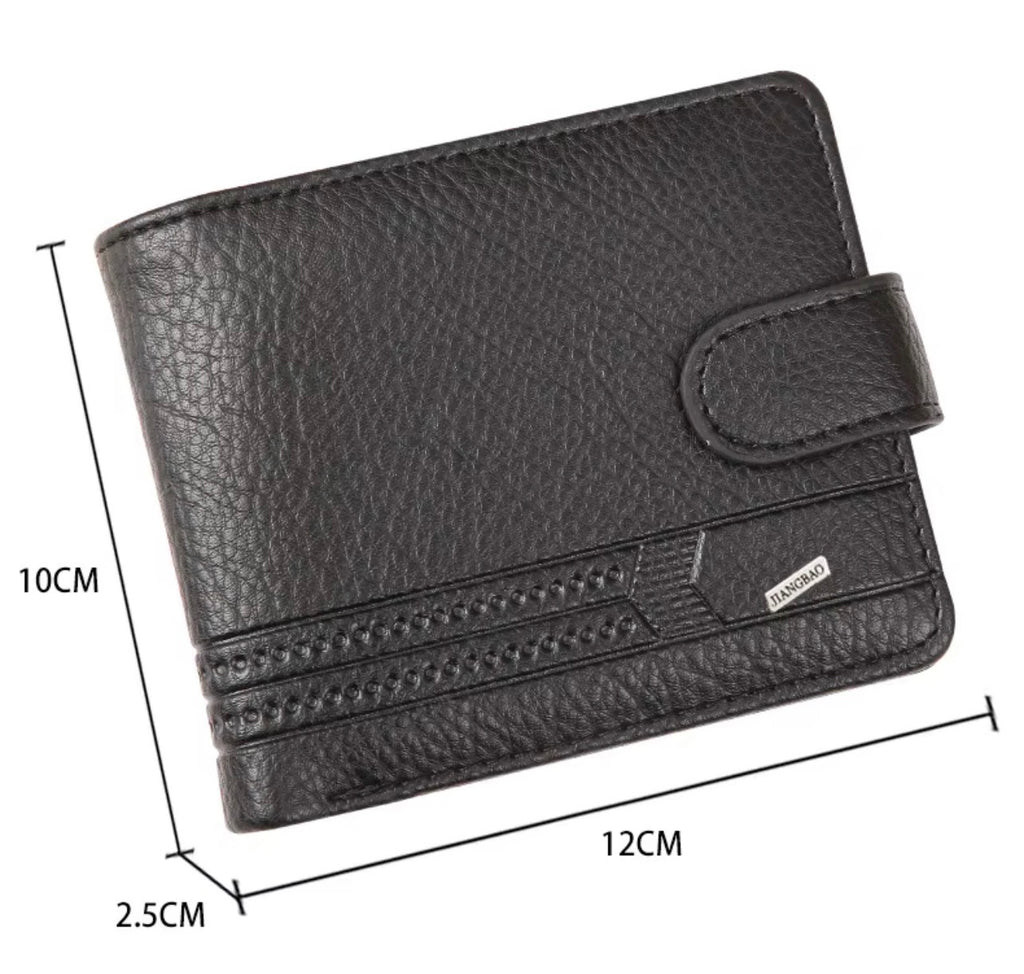 Portefeuille Homme en Cuir PU – Élégance Compacte & Organisation Fonctionnelle