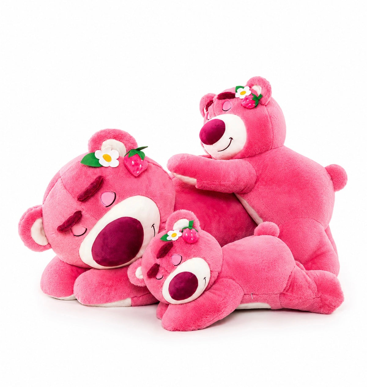 Peluche Lotso Oso Rosa "Dulce Fresa" – Compañero de Peluche Ultra Suave