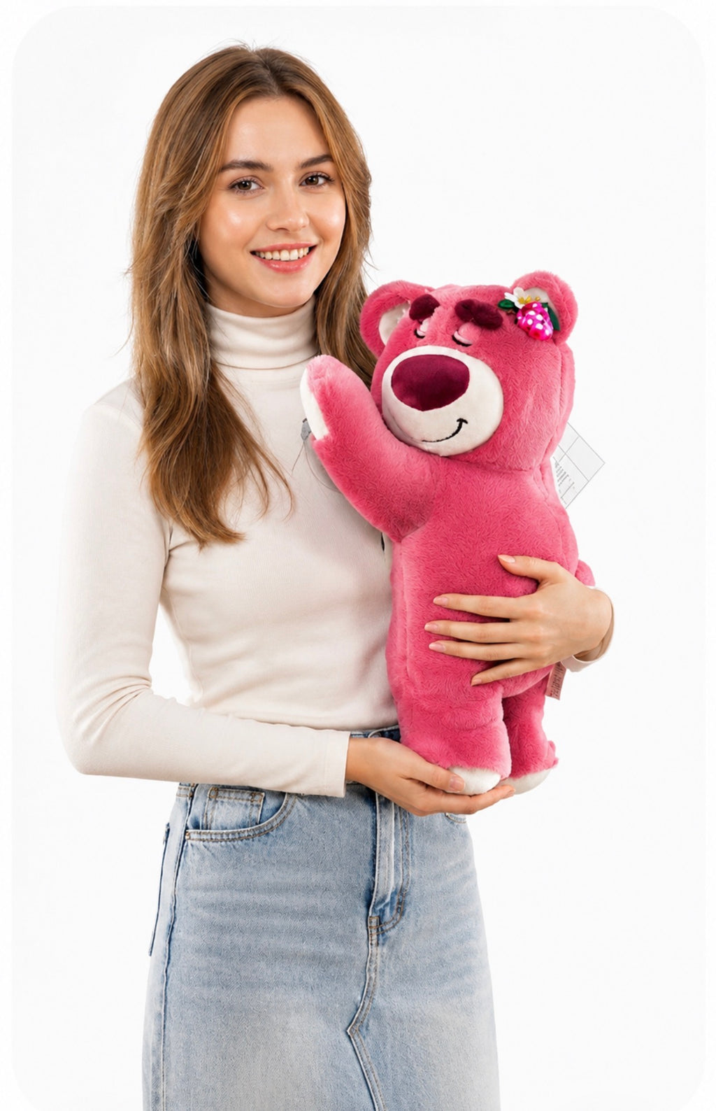 Peluche Lotso Oso Rosa "Dulce Fresa" – Compañero de Peluche Ultra Suave