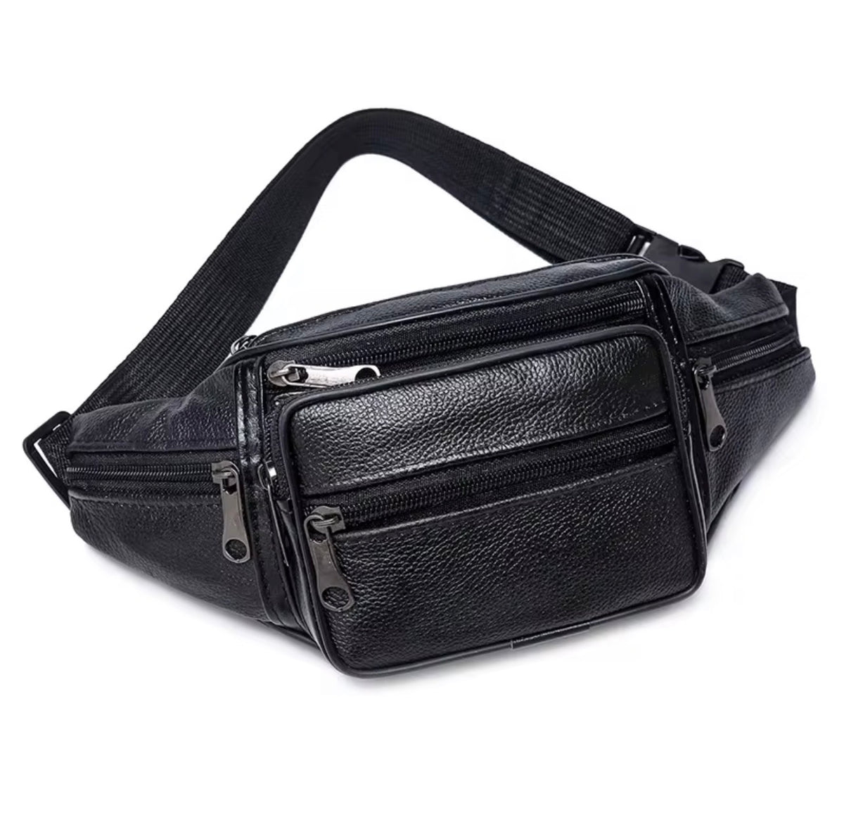 Sac Banane Polyvalent en Cuir PU – Modèle Multi-Poches pour Voyage et Quotidien