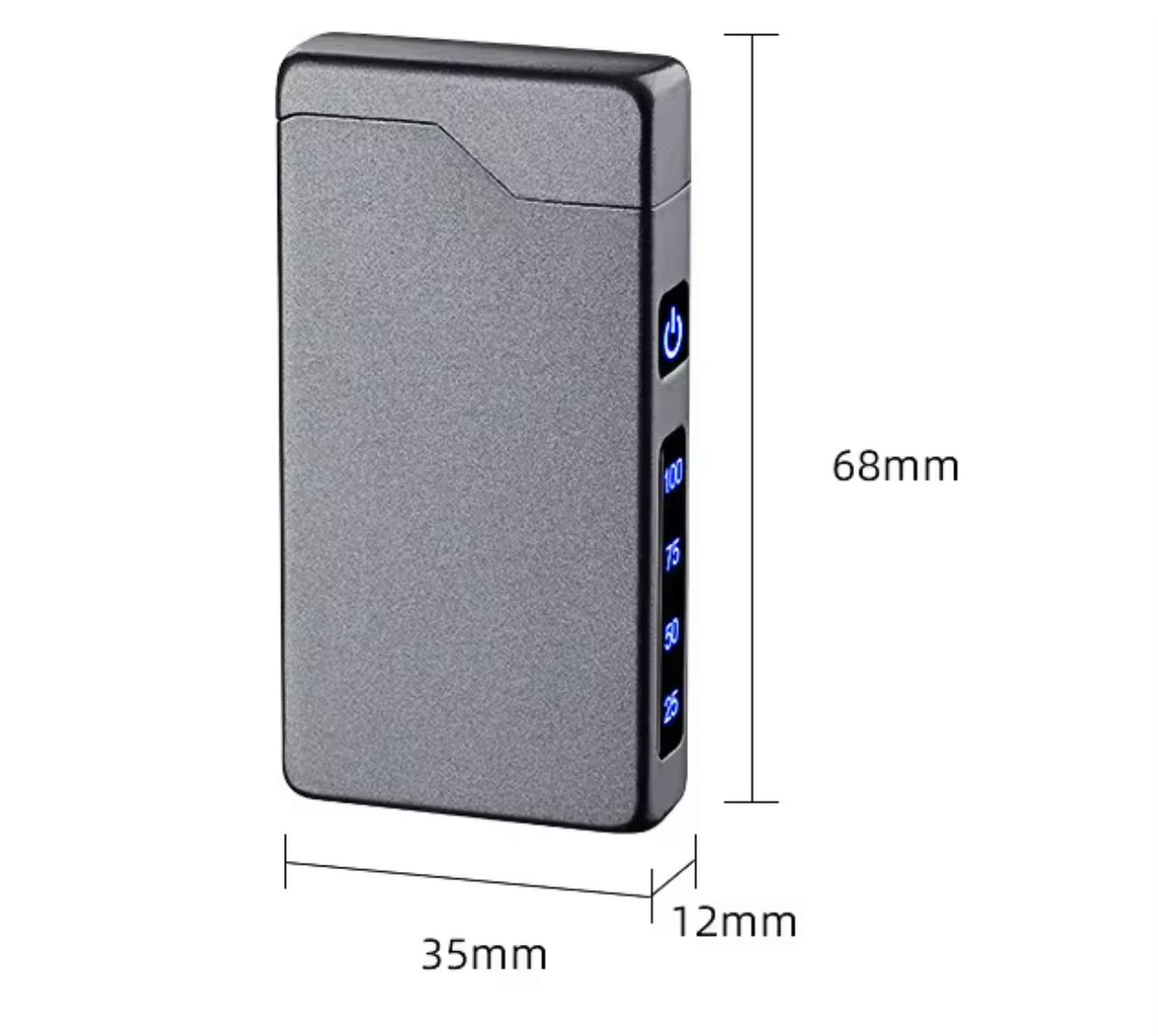 Encendedor Eléctrico de Doble Arco Recargable USB-C, Indicador LED, Diseño Moderno Cortavientos