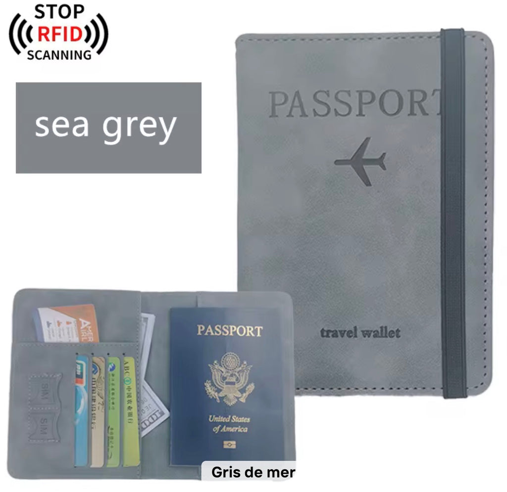 Premium Travel Passport Holder – PU Leather, RFID Protection and Smart Storage Integrated RFID Security