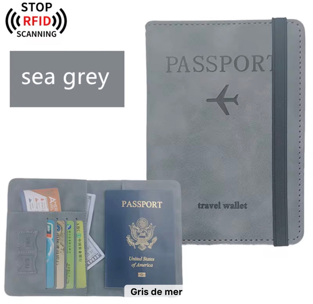 Porte-Passeport de Voyage Premium – Cuir PU, Protection RFID et Rangement Intelligent Sécurité RFID Intégrée