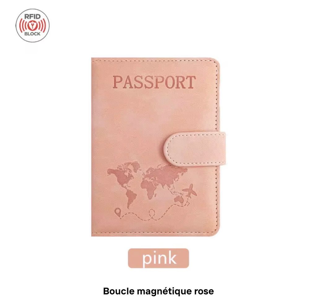 Premium Travel Passport Holder – PU Leather, RFID Protection and Smart Storage Integrated RFID Security