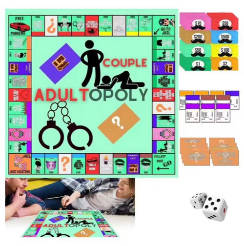 Pareja Adult-Opoly: ¡Atrévete con el Monopolio del Amor Prohibido!