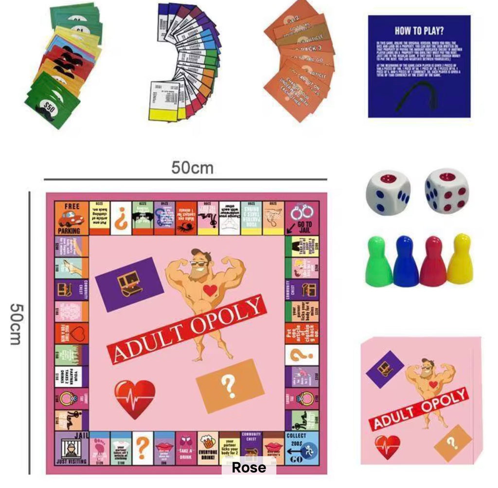 Adult-Opoly for Couples: Dare to Play the Forbidden Love Monopoly!