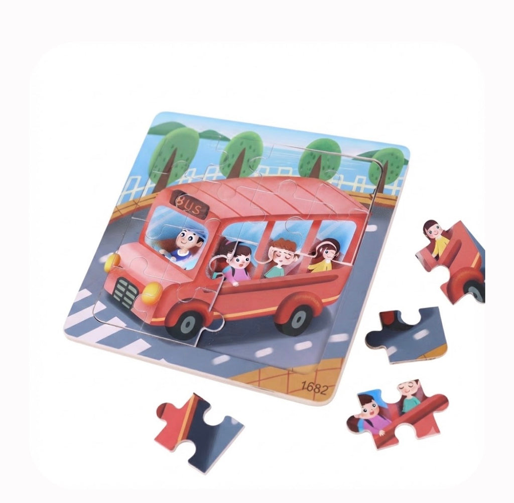 Puzzle Éducatif Enfant - Scène de Vie Urbaine - Développement Cognitif & Motricité