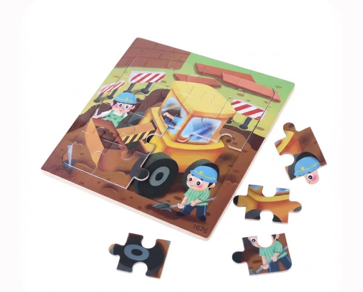 Puzle Educativo Infantil - Escena de Vida Urbana - Desarrollo Cognitivo y Motor