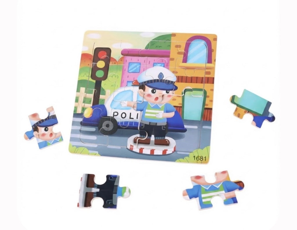 Puzzle Éducatif Enfant - Scène de Vie Urbaine - Développement Cognitif & Motricité