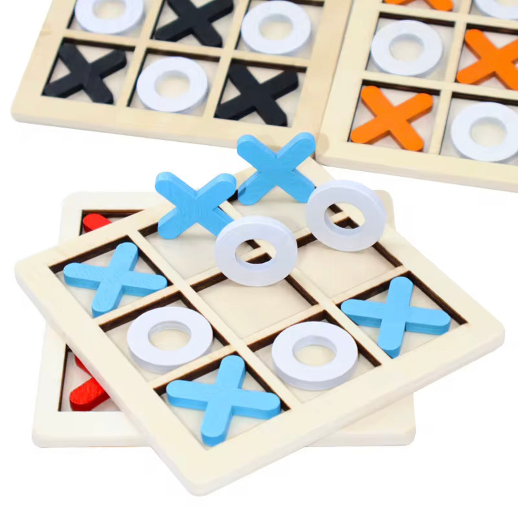 Juego de Tic-Tac-Toe Educativo de Madera 3D - Estrategia y Ecología, Nómada