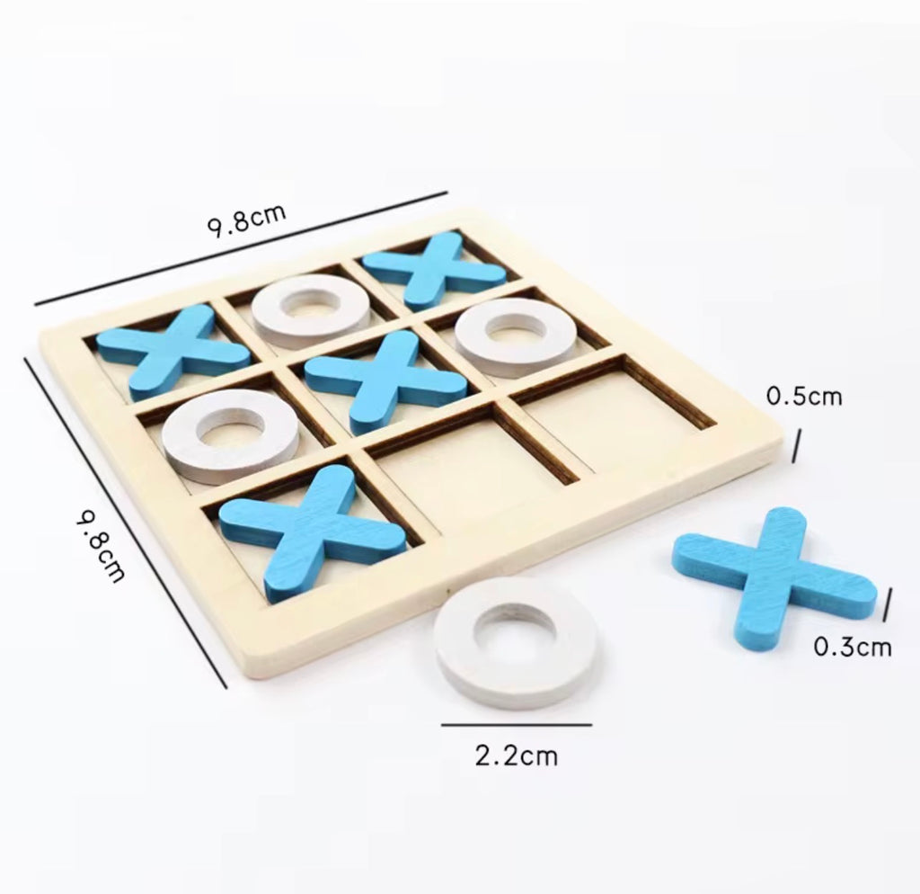 Juego de Tic-Tac-Toe Educativo de Madera 3D - Estrategia y Ecología, Nómada