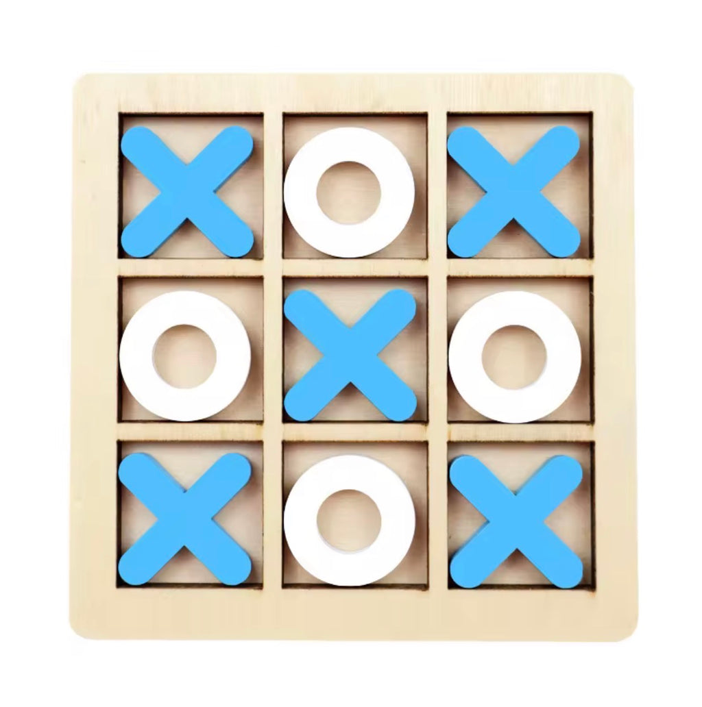 Juego de Tic-Tac-Toe Educativo de Madera 3D - Estrategia y Ecología, Nómada