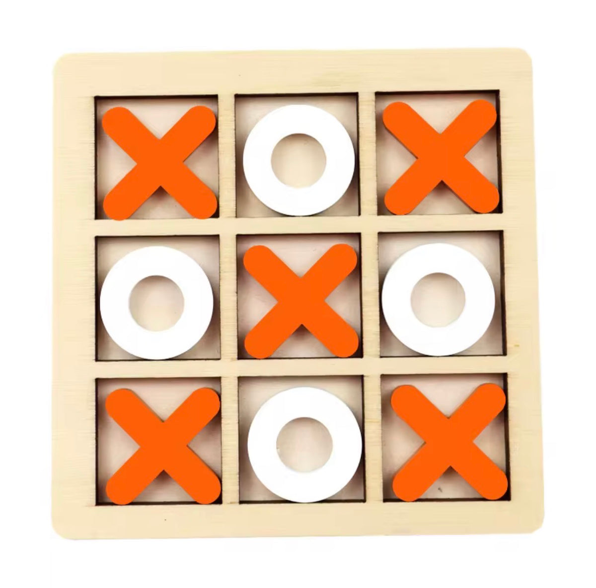 Juego de Tic-Tac-Toe Educativo de Madera 3D - Estrategia y Ecología, Nómada