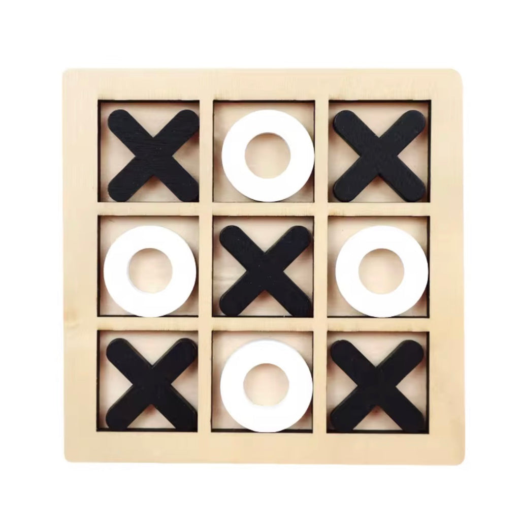 Juego de Tic-Tac-Toe Educativo de Madera 3D - Estrategia y Ecología, Nómada