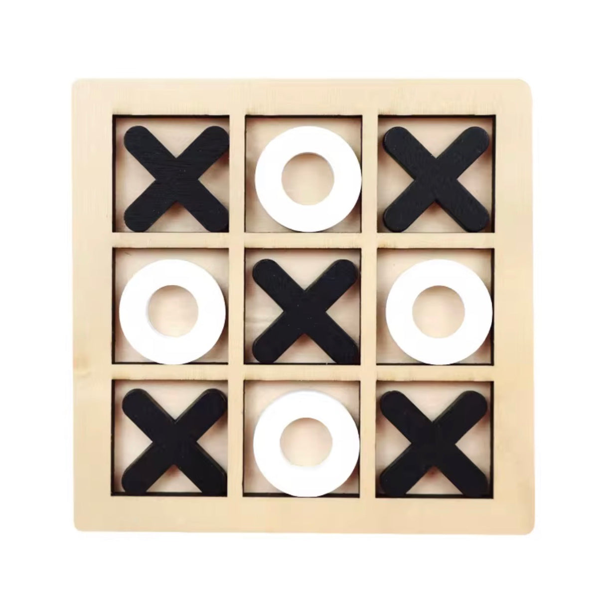Juego de Tic-Tac-Toe Educativo de Madera 3D - Estrategia y Ecología, Nómada