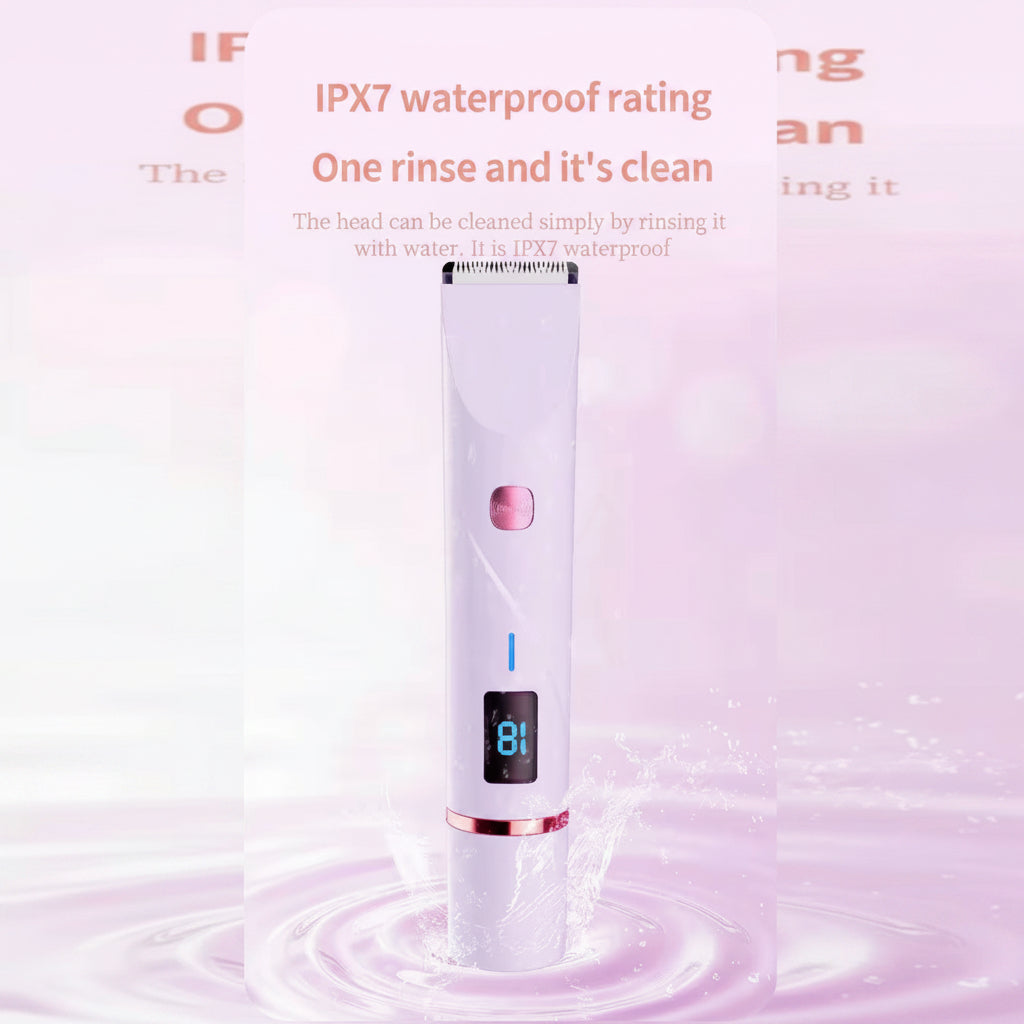 Rasoir Électrique Multifonction 2-en-1 avec Écran LED & Design Waterproof – Épilation Douce et Précise Corps et Zone Bikini (Modèle CT16)