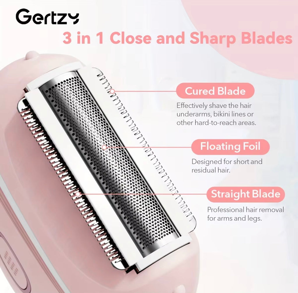 Depiladora Eléctrica 3 en 1 Sin Dolor y Recargable – Cabezal Flotante y Resistencia al Agua IPX5 para un Afeitado Suave del Cuerpo y la Cara