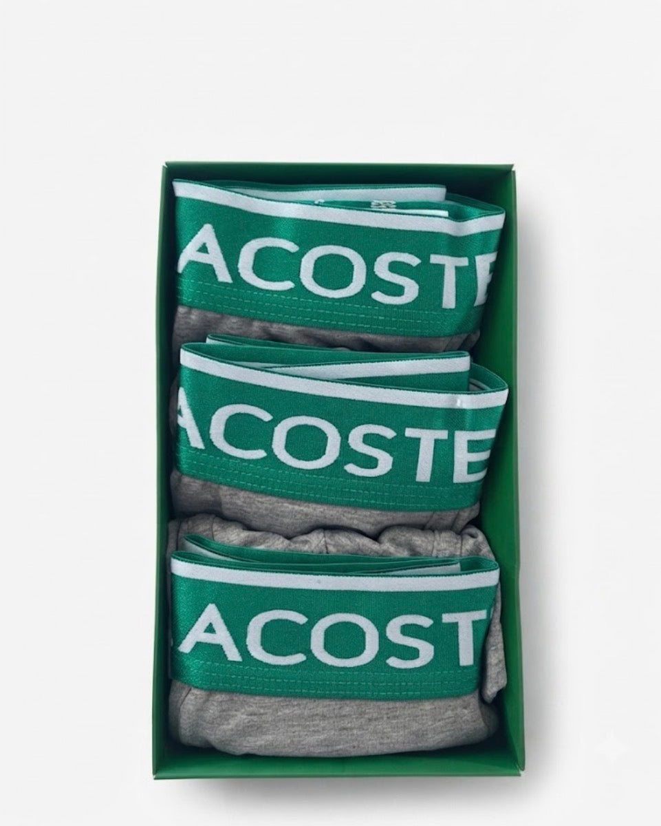 Boxers Homme Lacoste - Lot de 3, Confort et Style Moderne (Taille M)