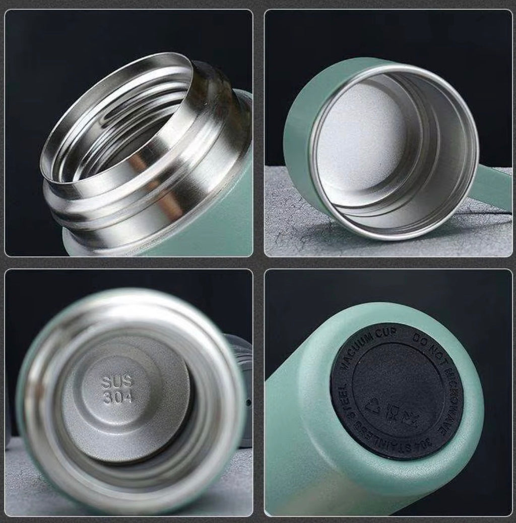 Set de Regalo Botella Térmica y Tazas 500 ml – Acero Inoxidable 304, Resistente a la Corrosión