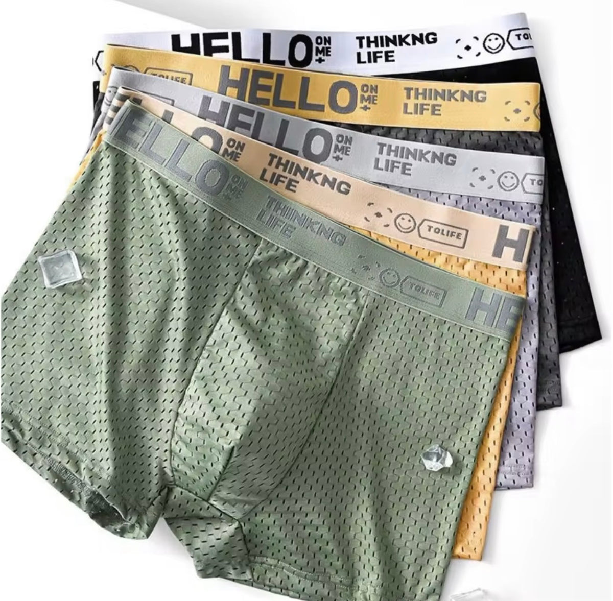 Lot de 3 Boxers Homme "Ice-fresh" – Confort Sportif & Fraîcheur Absolue (Taille M)