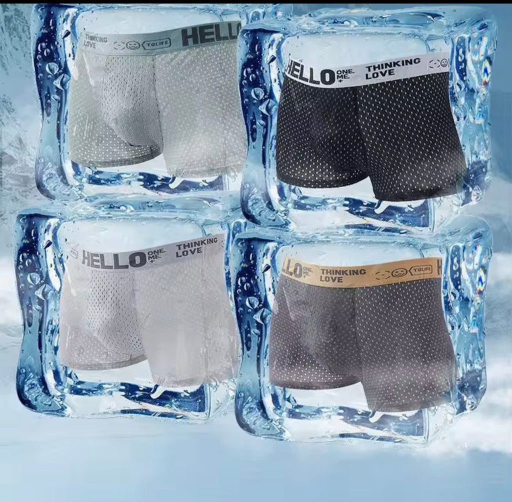 Lot de 3 Boxers Homme "Ice-fresh" – Confort Sportif & Fraîcheur Absolue (Taille M)