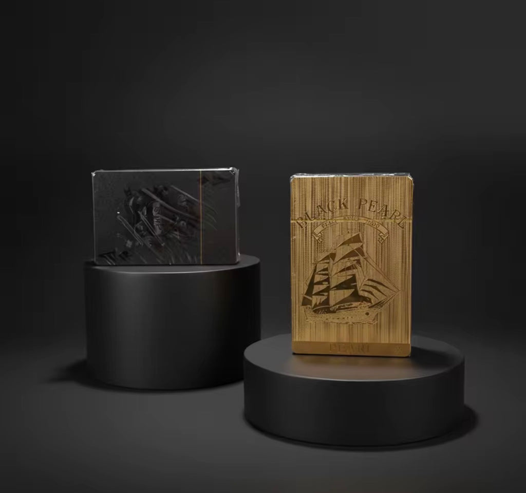Juego de Cartas «Black Pearl»: El Juego de Póker de Lujo de Plástico Flexible