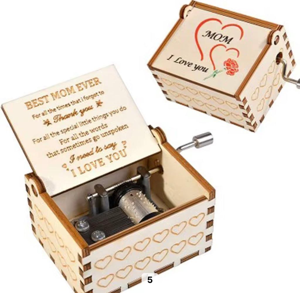 Boîte à Musique en Bois Gravée – Le Cadeau Sentimentale & Intemporel pour vos Proches