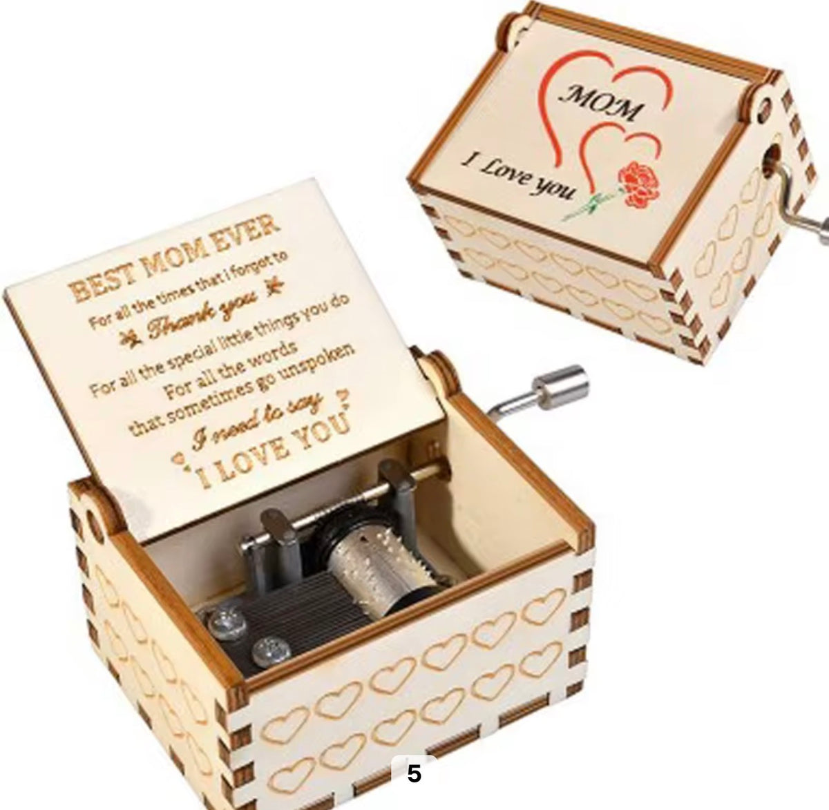 Boîte à Musique en Bois Gravée – Le Cadeau Sentimentale & Intemporel pour vos Proches