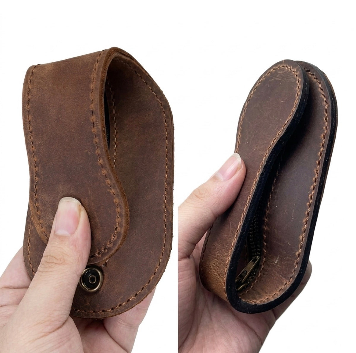 Multifunctional PU Leather Belt Pouch – Compact & Secure Organizer