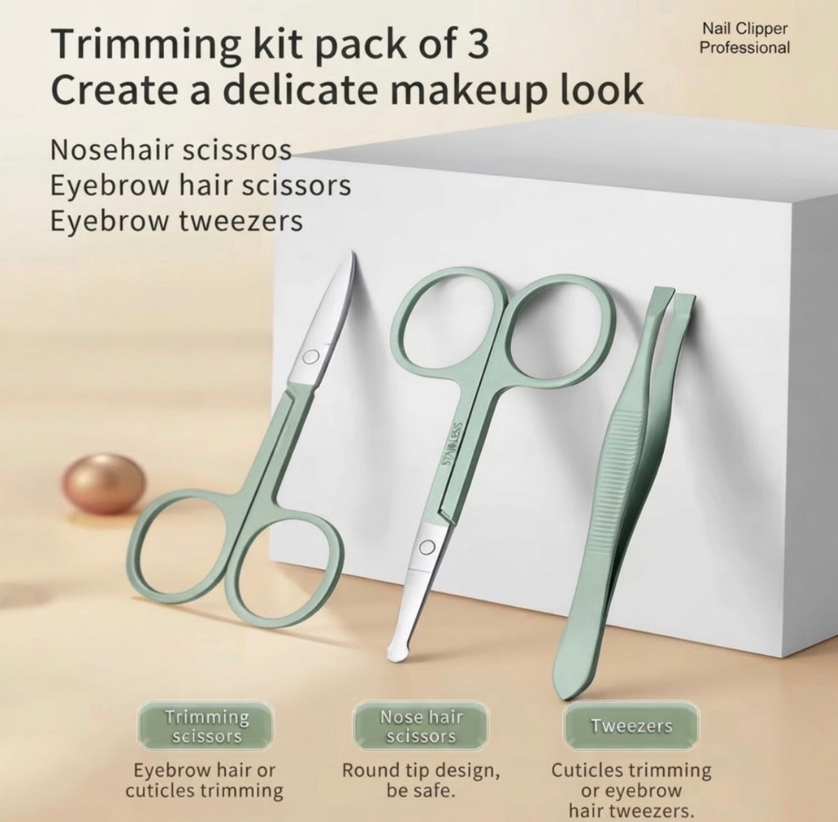 Kit de Manucure et Pédicure Professionnel 18 en 1 — Trousse de Soin Complète en Acier Inoxydable avec Étui Rigide