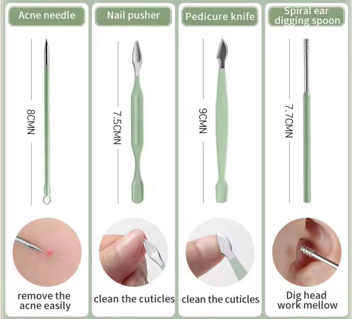 Kit de Manucure et Pédicure Professionnel 18 en 1 — Trousse de Soin Complète en Acier Inoxydable avec Étui Rigide