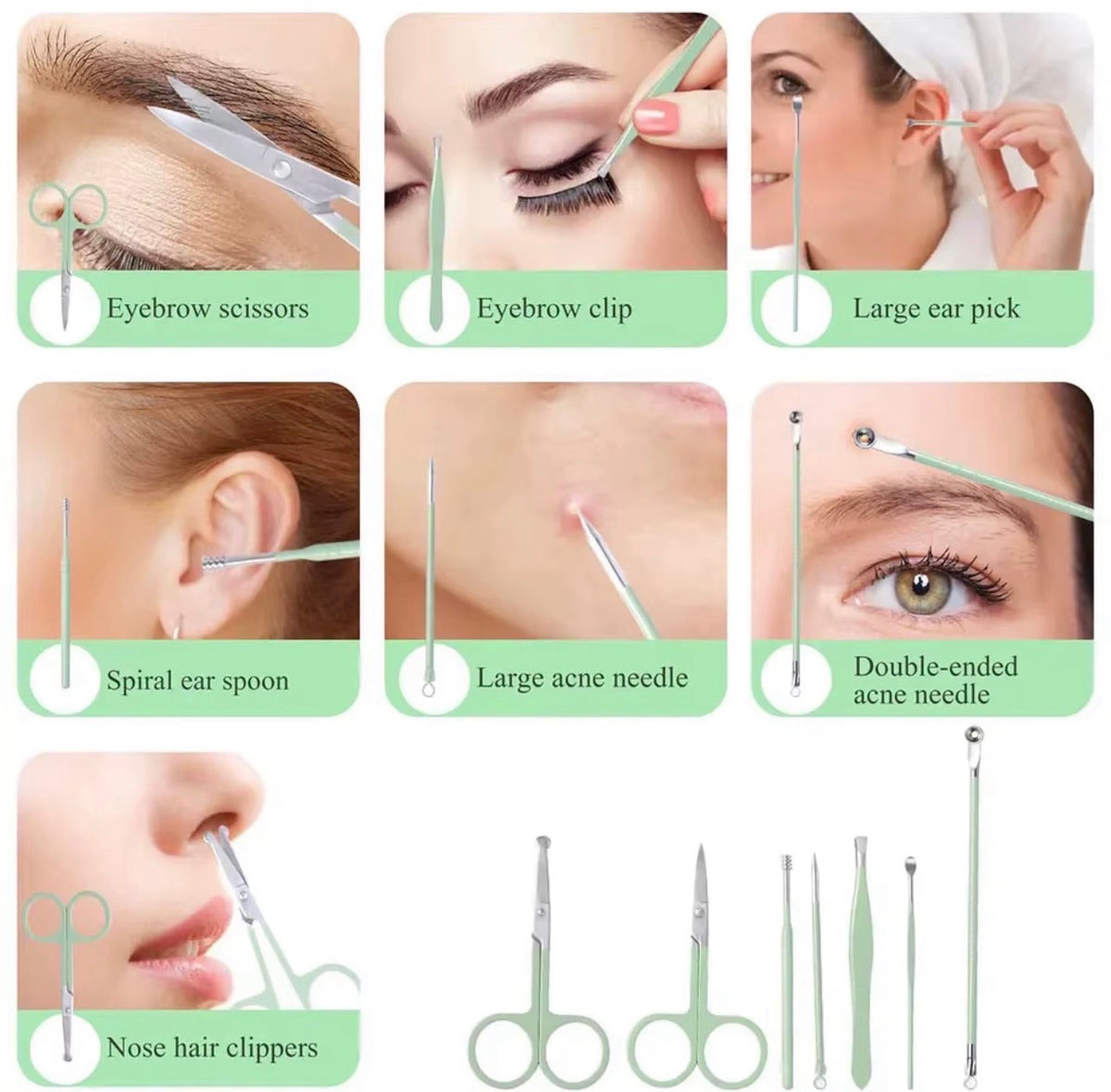 Kit de Manucure et Pédicure Professionnel 18 en 1 — Trousse de Soin Complète en Acier Inoxydable avec Étui Rigide